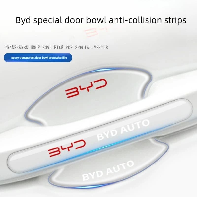 FOR Byd car door handle anti-scratch stickers Qin L Song plus Tang dmi Honor Edition Yuan car door Bowl Protective film