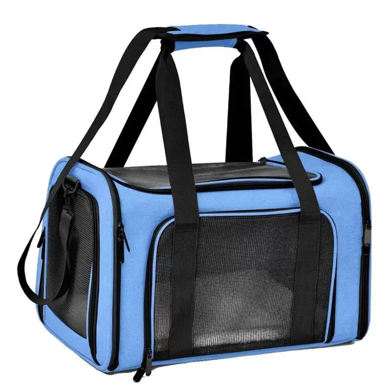 Cross‑border Pet Carrier Bag, Portable Breathable Pet Backpack for Outdoor Travel, Hand‑held & Car‑mounted Pet Bag for Small Dog