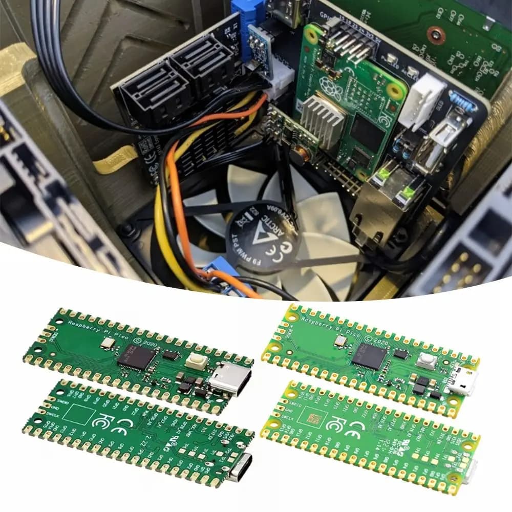 Ricambio Originale Raspberry Pi Pico W con Scheda di Sviluppo, Pico o Pico H con Pin Header, supporta MicroPython/C++