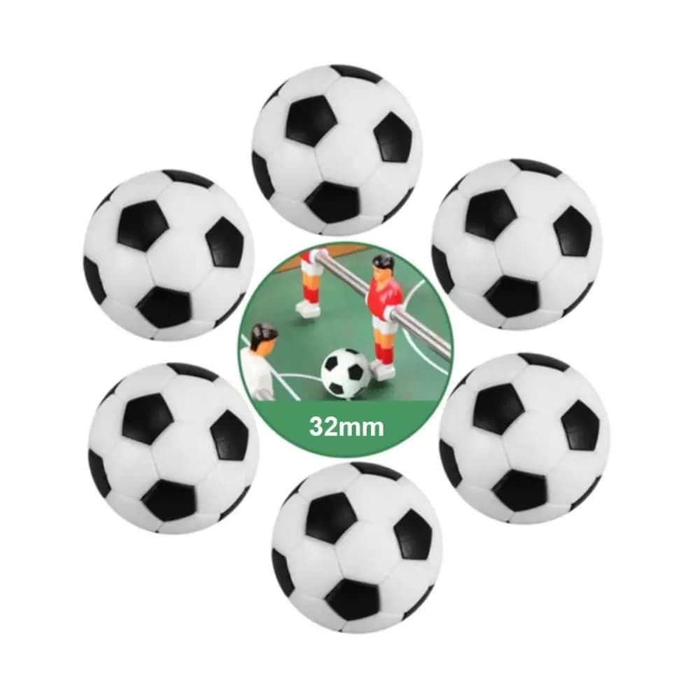 Sostituzione del Mini calcio balilla in PP giocatore di calcio in bianco e nero regalo palle da gioco da tavolo 32mm accessori per giochi palloni da calcio