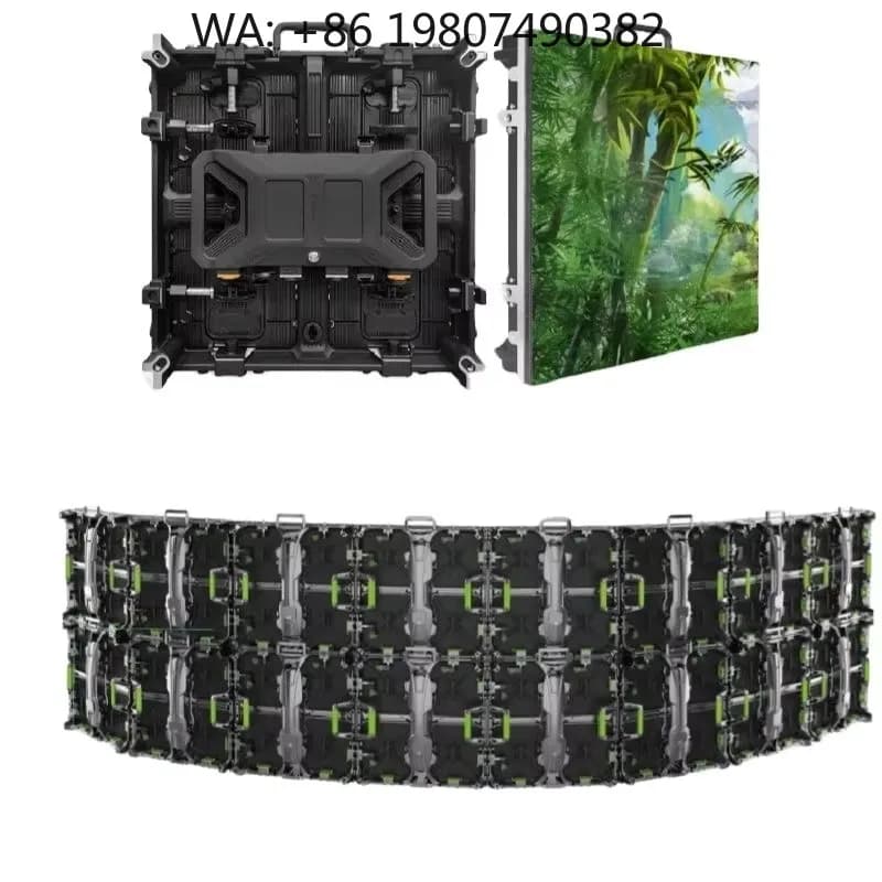 P3.91 3840Hz CE Certified LED Screen, High Brightness Easy Install Full Color Panel for Football Field Church Rental Display