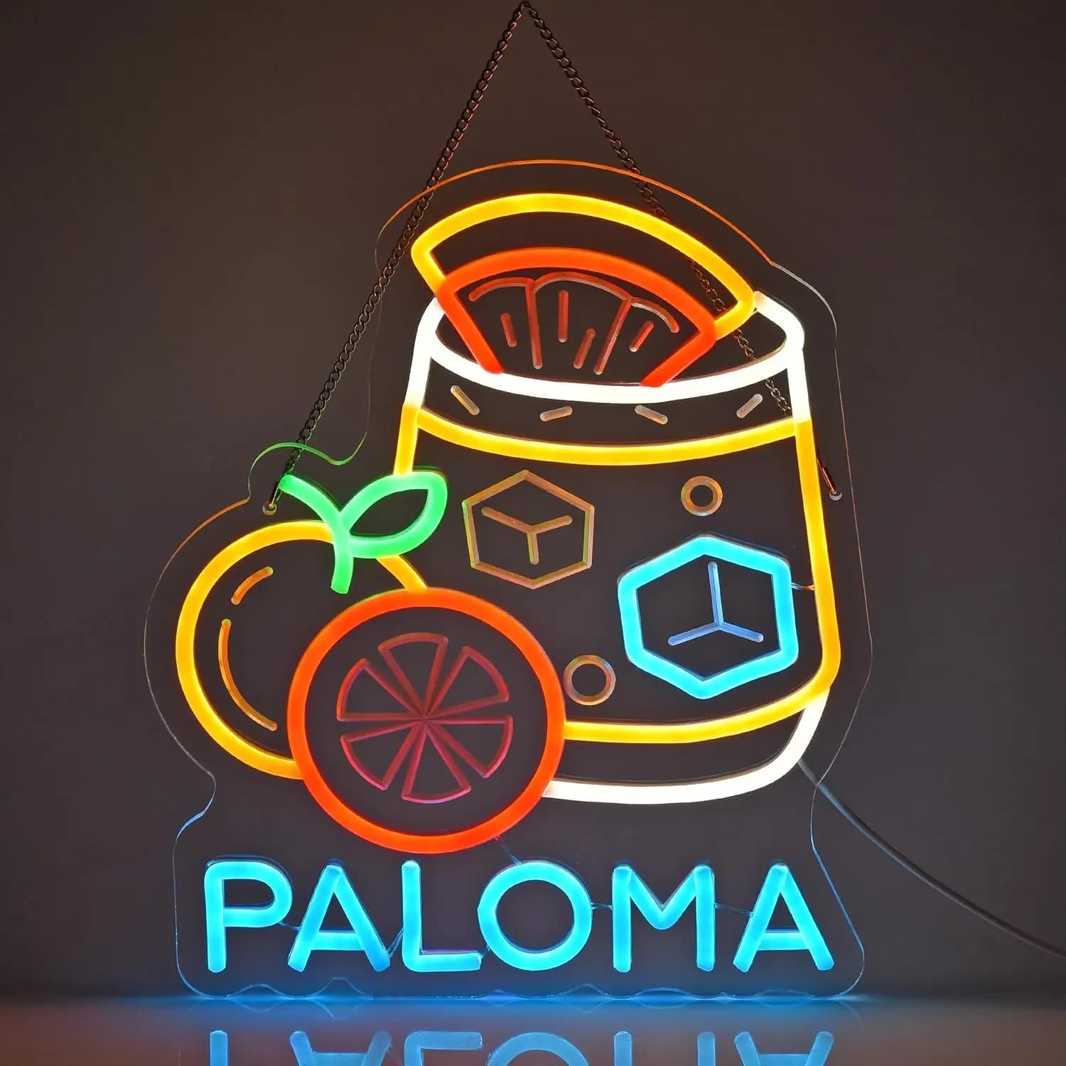 Insegna al Neon Paloma, Decorazione da Parete per Ristoranti Messicani, Negozi, Bar, Cucina, Feste, Casa, Luce LED USB, Regalo