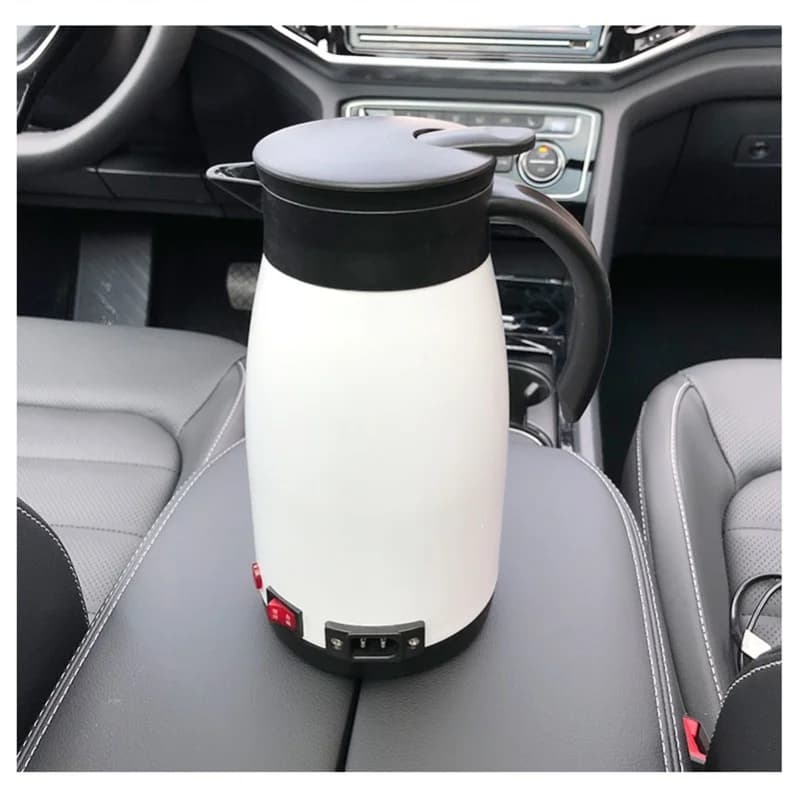 Bollitore elettrico portatile per auto 12V 24V, riscaldamento rapido, in acciaio inox, per auto e camion