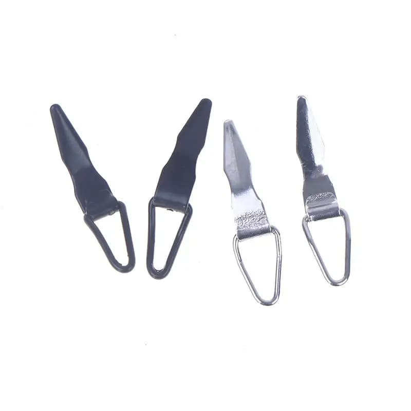Accessori per esche da pesca fai-da-te - Gancio in acciaio inossidabile da 10 pezzi per componenti di riparazione per canne da mosca