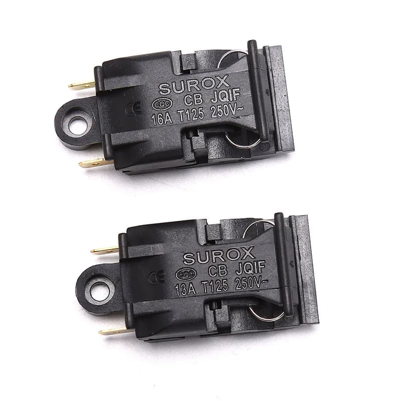 (Estate6) 2 pezzi nero 13A/16A 250V interruttore bollitore elettrico termostato interruttore vapore medio parti da cucina accessori