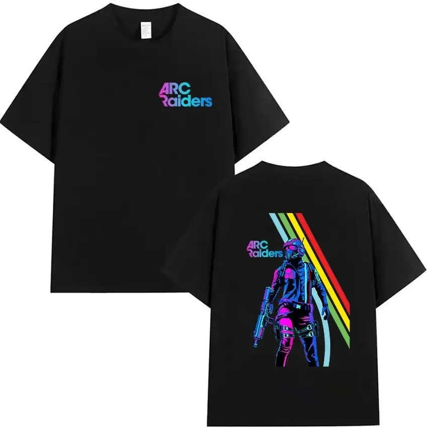 T-shirt grafica Hot Game ARC Raiders, unisex, moda gotica, cotone, manica corta, classica, cosplay, per uomo e donna