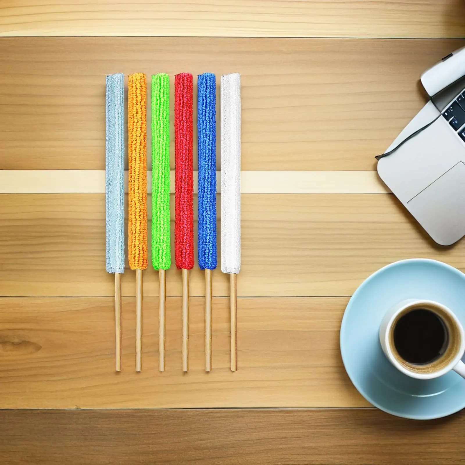 24Pcs Crevice Cleaning Brush Tool Set Small Vent Brush for Ac Vents Blinds Shutter Cleaner Kitchen Bathroom Office Corner Gap