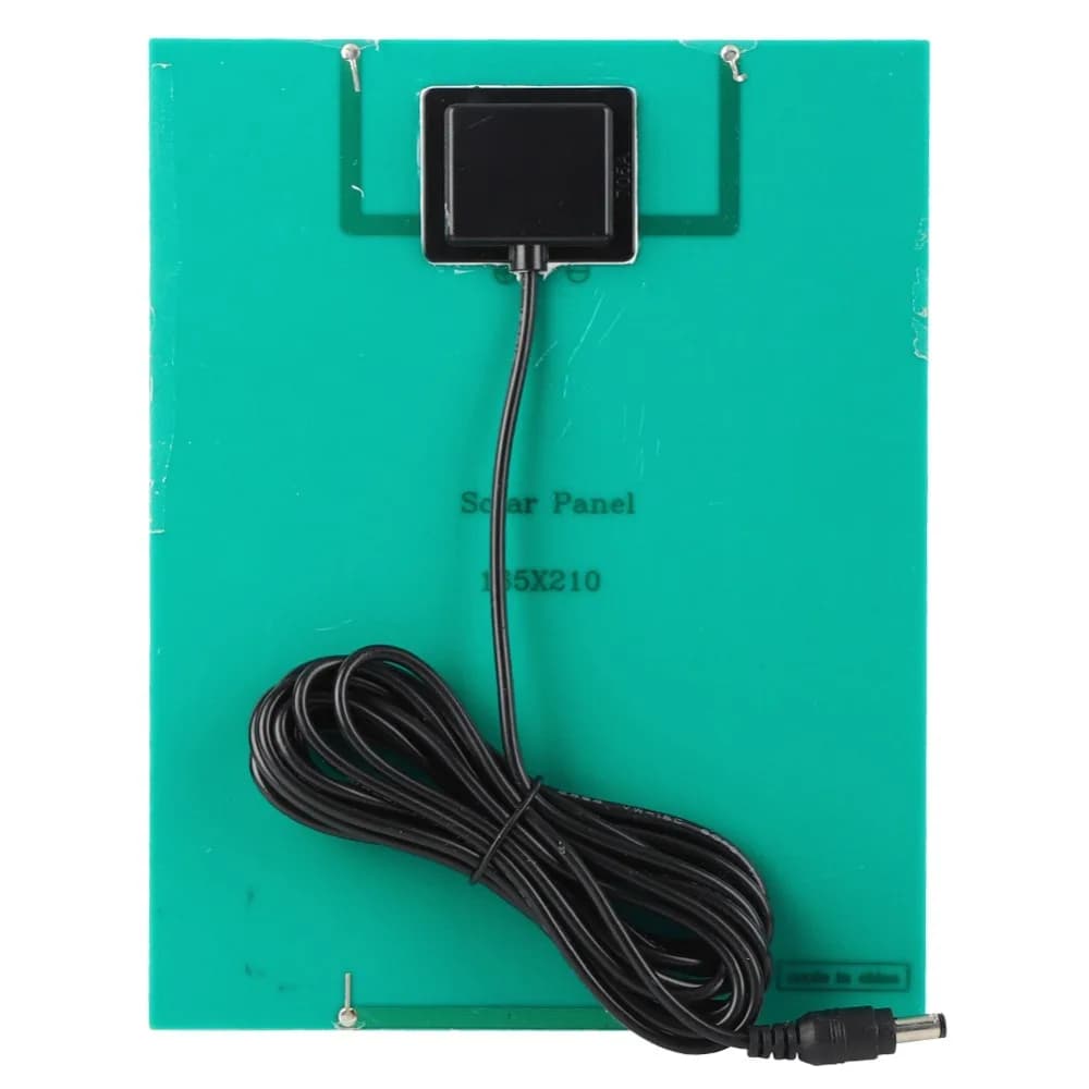 Pannello Solare Durevole 5.5W 6V ad Alto Tasso di Conversione, Caricatore Solare Portatile in Silicio Policristallino per Luci da Giardino