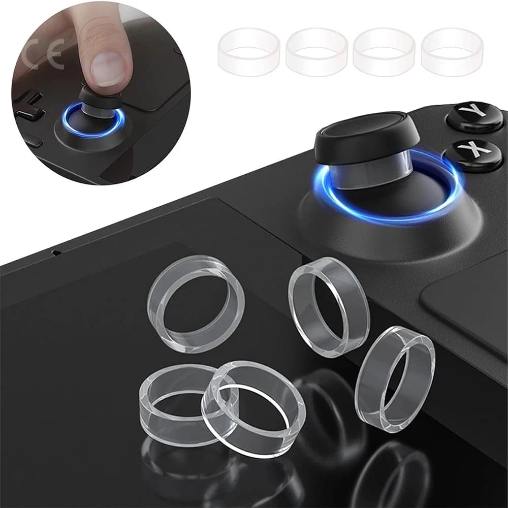 2-20 Pezzi Anelli Protettivi Elastici in Gomma per Joystick PS5/PS4/NS Steam Deck, Copertura in Silicone per Console di Gioco Rog Ally
