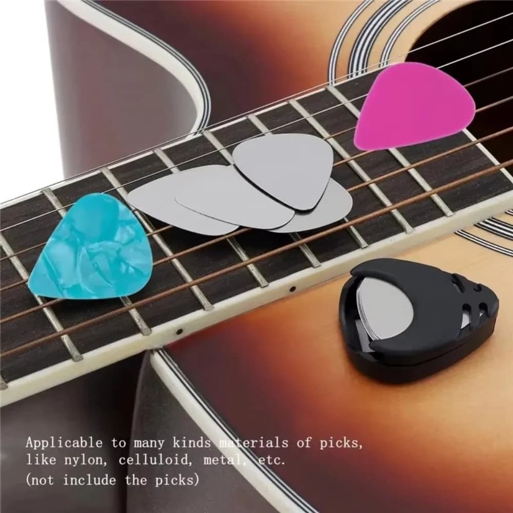 Portaplettro in Plastica Adesivo per Chitarra, Accessori per Chitarra, Custodia per Plettro, Contenitore per Plettro