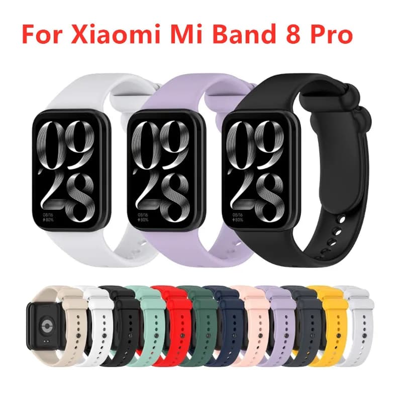 Cinturino in Silicone per Xiaomi Mi Band 8 Pro bracciale cinturino in TPU morbido cinturino sportivo di ricambio accessori per orologi intelligenti
