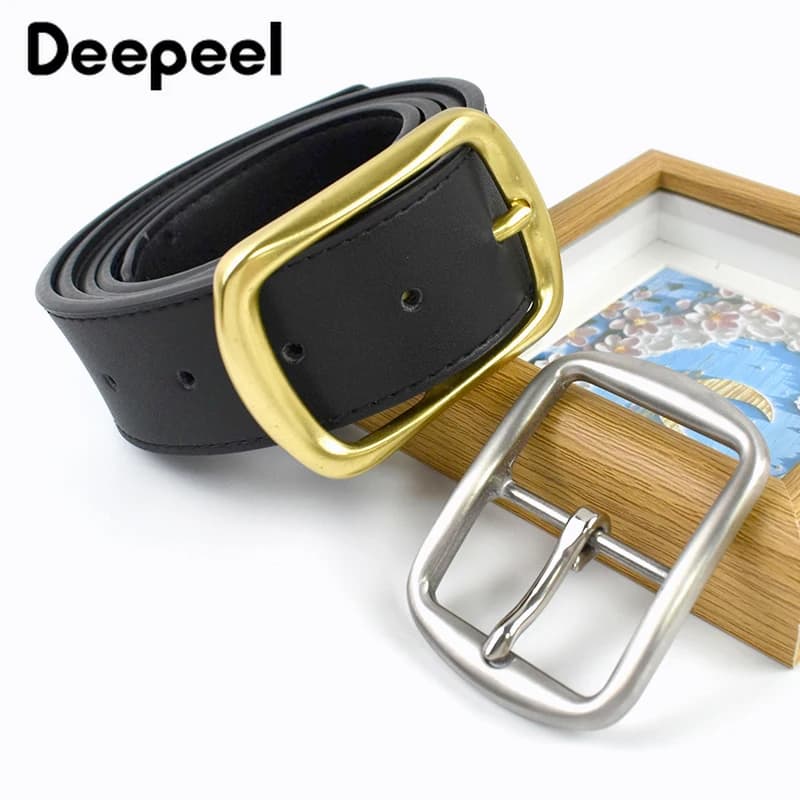 1 Pezzo Fibbia ad Ardiglione in Acciaio Inossidabile da 40mm per Cinture da Uomo, Cinturini in Pelle Stile Western, Chiusura per Fai da Te, Componenti per Artigianato