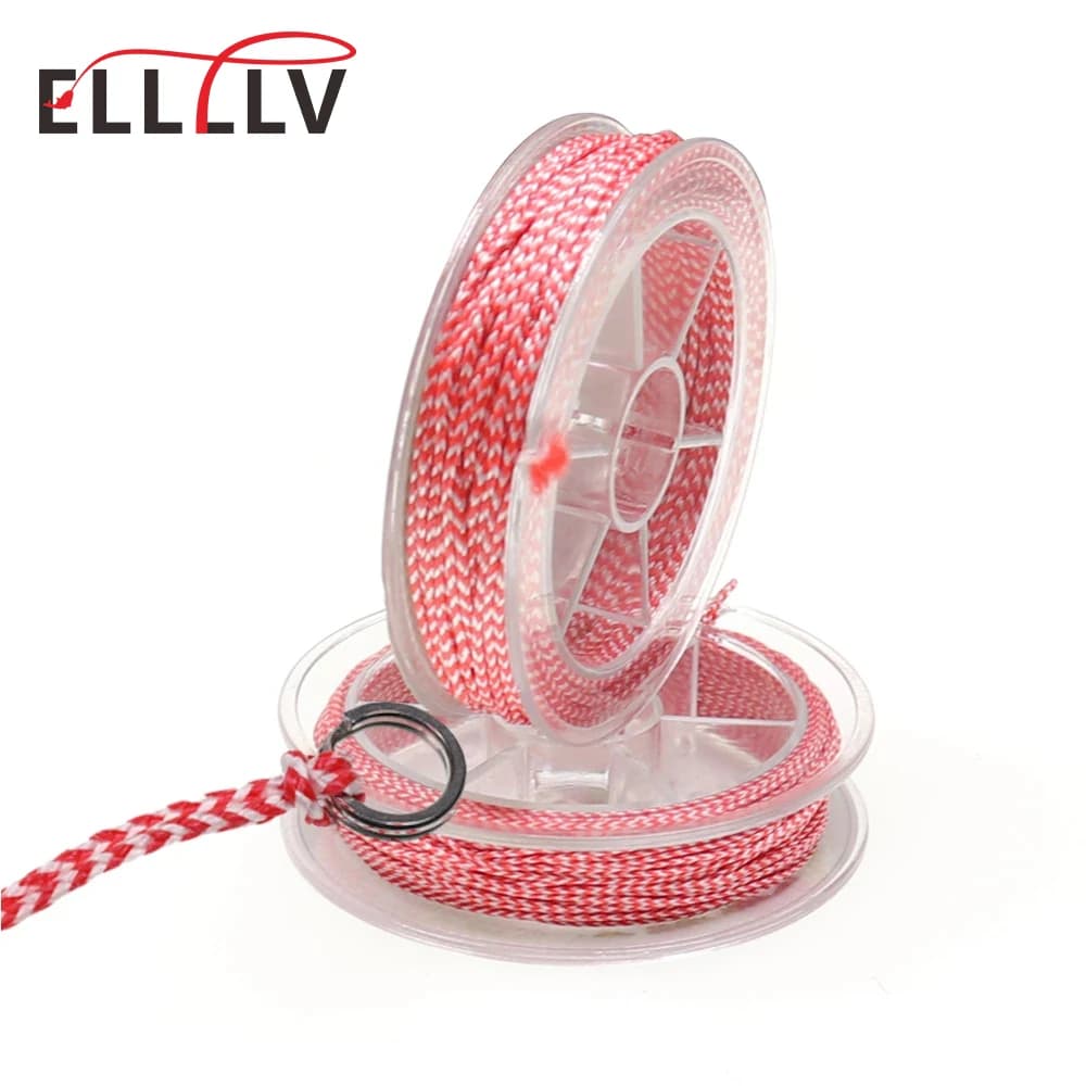 Elllv 10 m/rotolo 70LB - 200LB 8 fili PE intrecciato Assist ganci linea pesca in mare pesca Jigging Hook fai da te pesca a traina richiamo linea legata