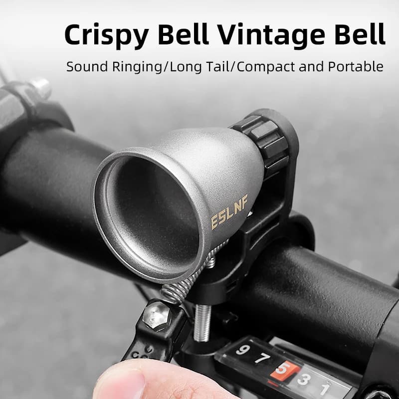 ESLNF Campanello per bici in rame unico: tono creativo dell'anello luminoso, robusto accessorio di sicurezza universale antiruggine per bicicletta da strada MTB