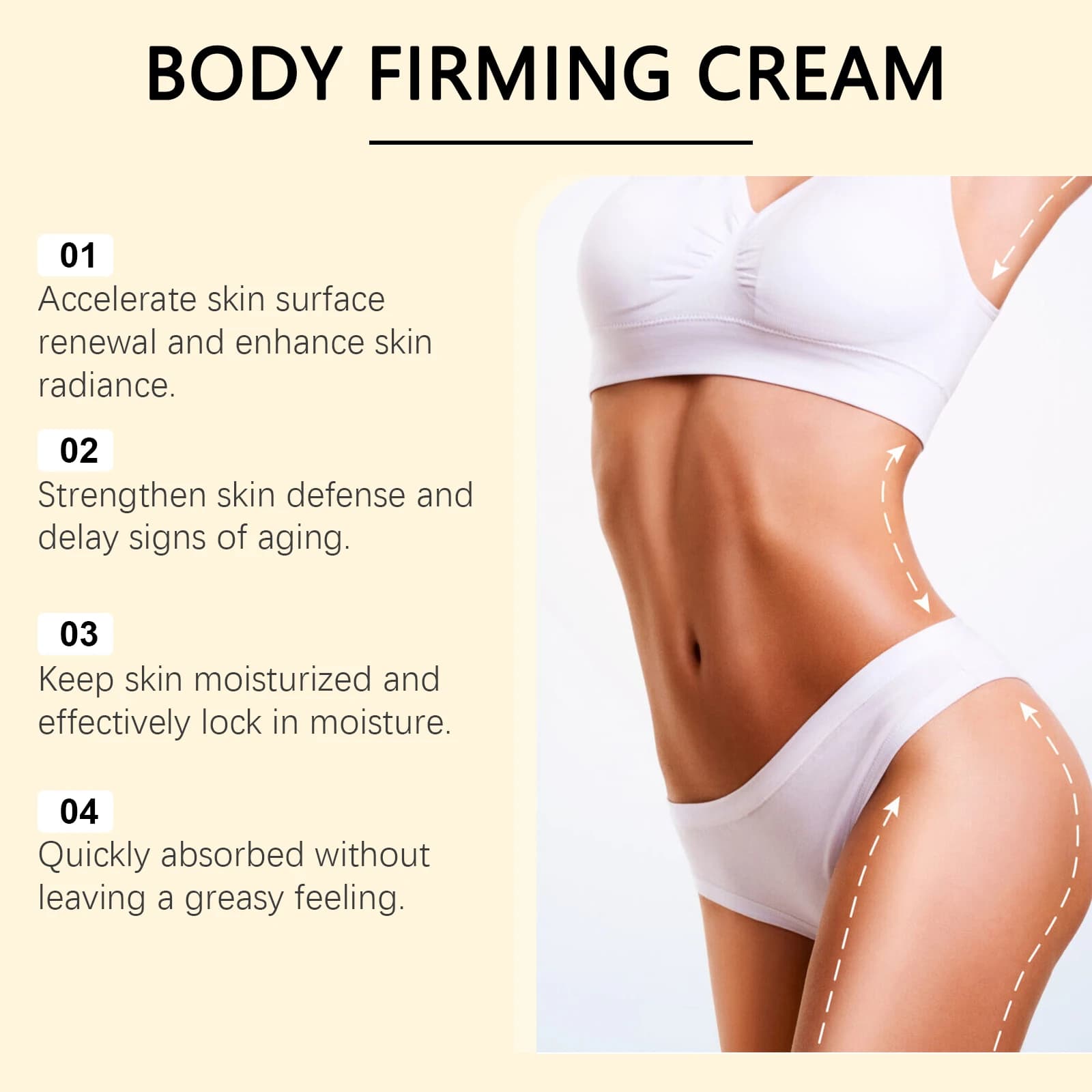 Moisturizing cream for the body Deep hydration Dry skin Collagen Lifting Remove wrinkles of the neck Slim lines smooth cream Anti-cellulite firming cream
