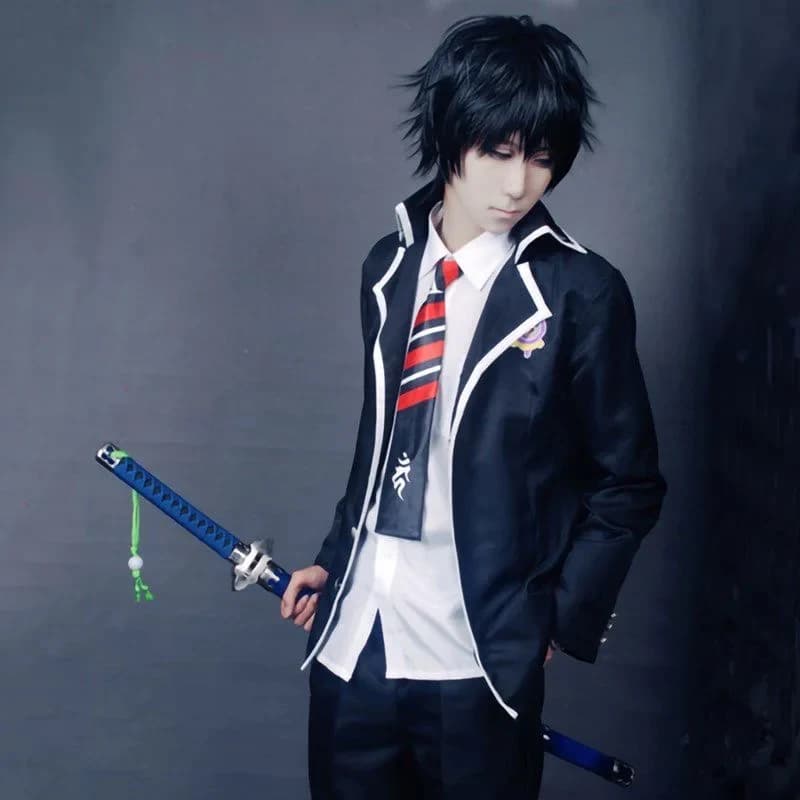 Costume Cosplay Anime Blue Exorcist Rin Okumura Yukio, Uniforme Scolastica