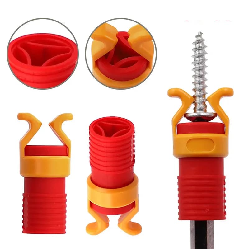 1/3PCS Screw Holder Tool - Plastic Screw Positioning Guide for Woodworking Drilling with Non-Slip Grip & Depth Control - Carpent