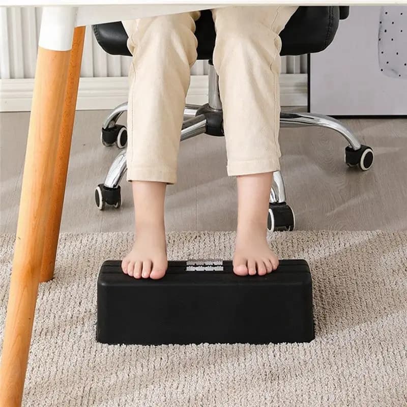 for Foot Rest for Under Desk At Work Foot Resting Stool with Rollers Massage Foot Stool Under Desk for Home Office Toilet B