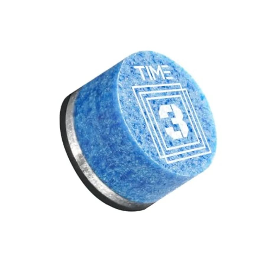 Crystal Pool Billiard Cue Tip - mm/ Blue/Hardness