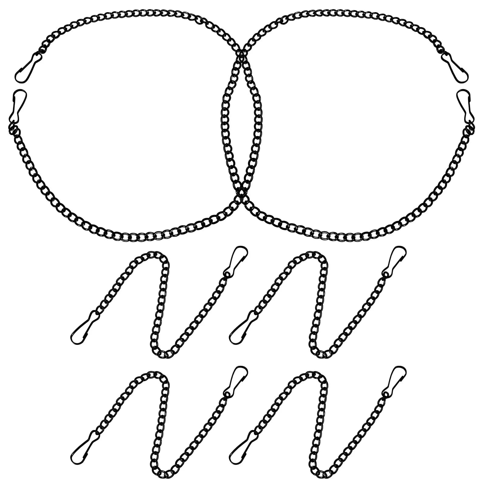 Heavy Duty Metal Hanging Chains with Hooks 6 Piece Set for Plants Photos Signs Chalkboards Display Boards