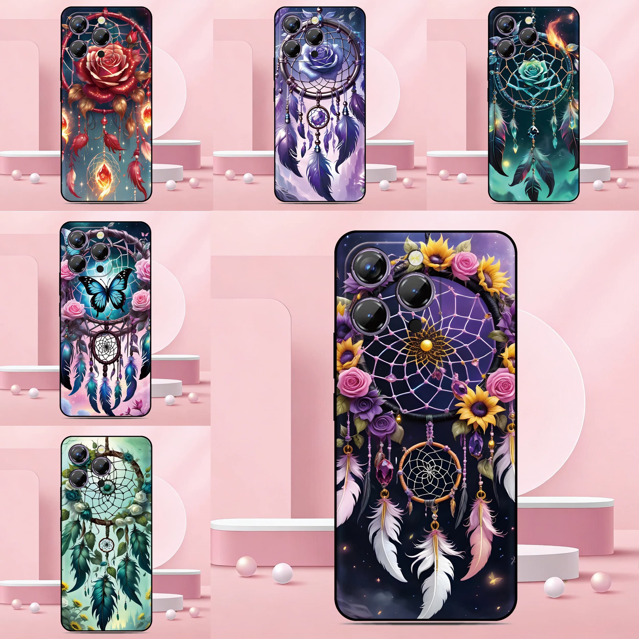 Dream Catcher Phone Case For Doogee B10 Note 56X 56 59 58 N55 Plus N60 Pro Funda Personalized Customized Photo Back Cover DIY
