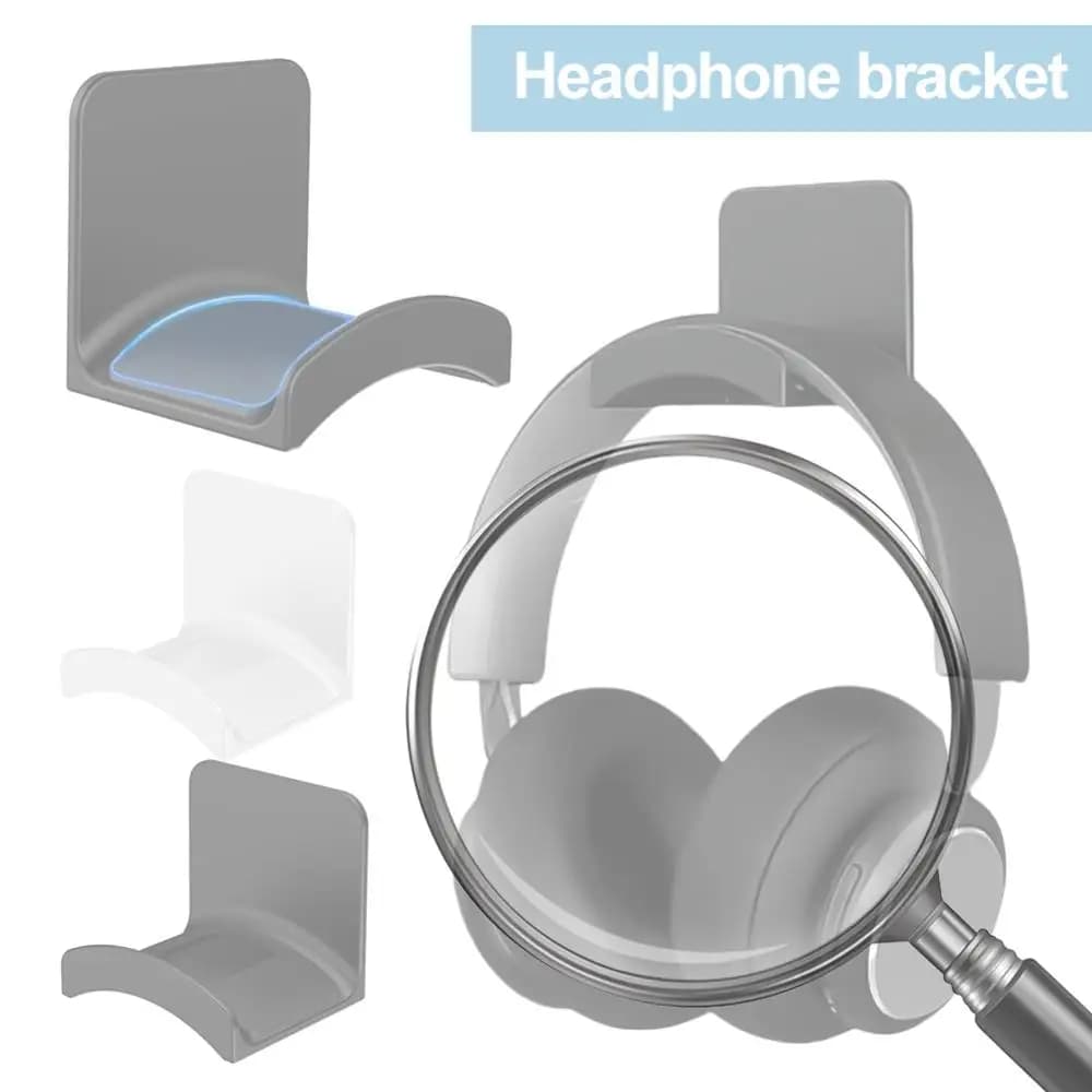 Universal Headphone Sticker, Headphone Wall Hook, Play Holder for Duckless Gaming