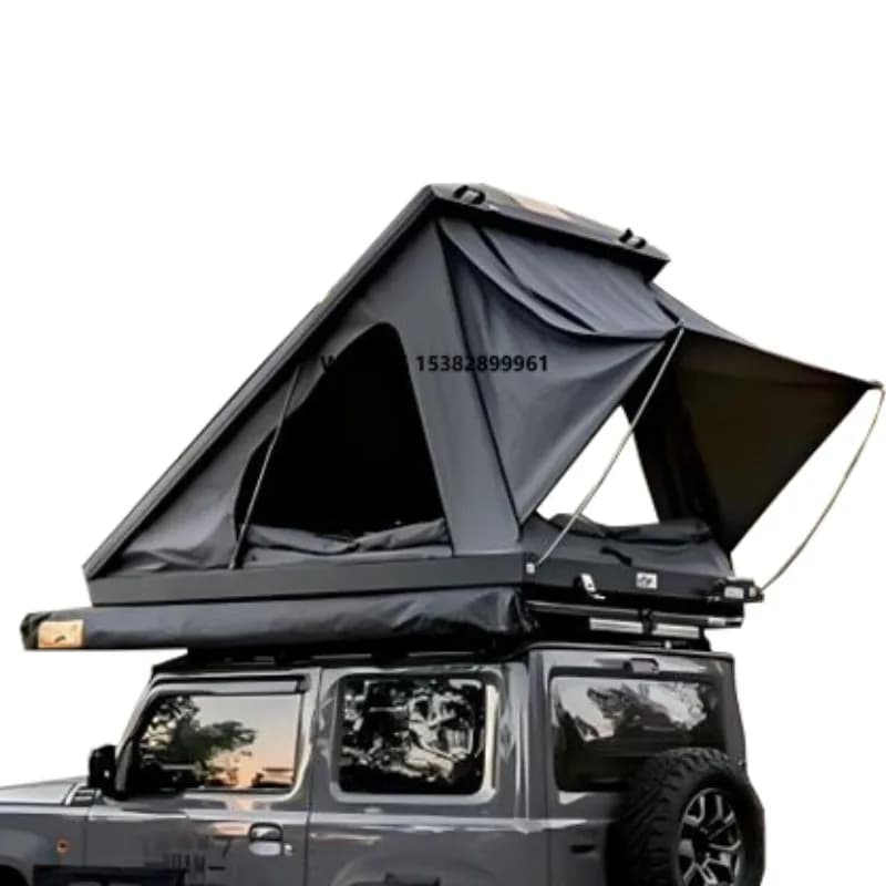 Tetto Tent for 2-4 Persons, Lightweight, Guscio Rigido in Oxford Fabric, Thermal Insulation for Camping, Aluminum Roof Tent for 2-3 Persons