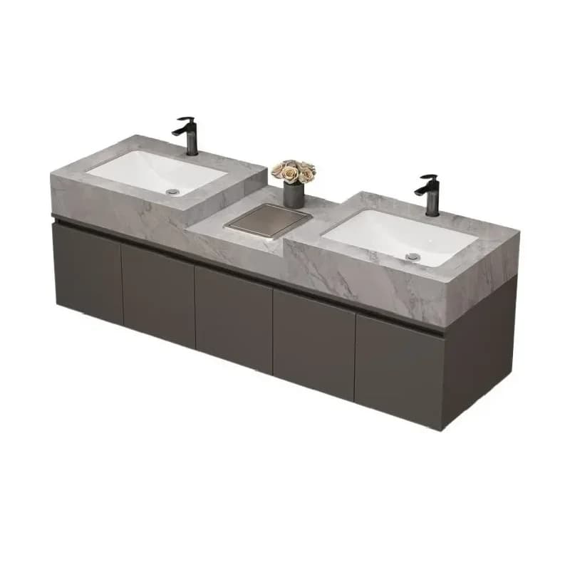 Mobile da bagno Vanity Lavandino Combinazione di mobili Grande specchio intelligente
