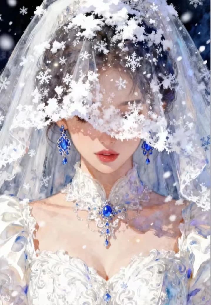 Dipinto Diamante 5D Ragazza con Abito da Sposa, Mosaico Fai da Te, Punto Croce, Arte Fatta a Mano, Decorazione Casa, Regalo Unico