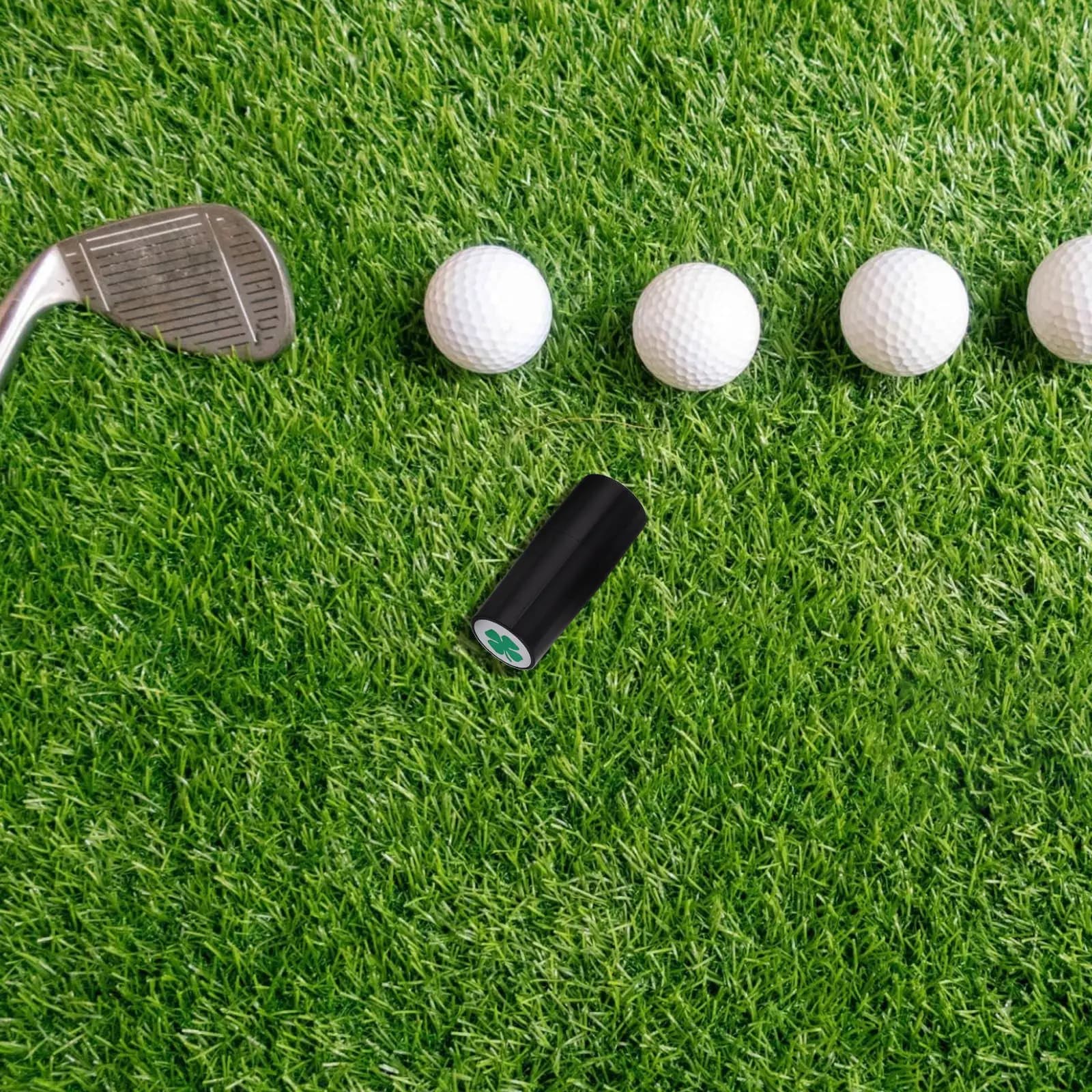 Timbro Autoinchiostrante per Palline da Golf in Plastica Riutilizzabile, Strumento di Marcatura Permanente a Secco, Elegante, Portatile e Compatto per Golfisti, Accessori da Golf