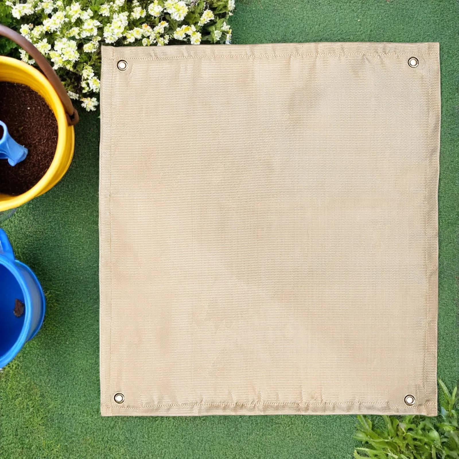 Tappetino Ignifugo per Campeggio all'Aperto, Coperta Ritardante di Fiamma 60x80cm, Tappetino di Sicurezza in Fibra di Vetro per Barbecue, Picnic, Griglia, Tenda, Stufa