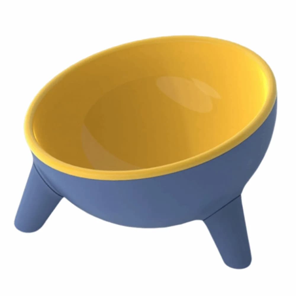 Ciotola antiscivolo per animali domestici con piedi alti Anti Vomito 15 ° Dispenser per alimenti per animali domestici stabile con supporto triangolare per ciotola per mangiatoia per animali domestici con inclinazione elevata