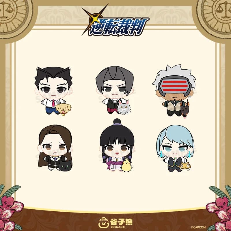Disponibile Nuovo Portachiavi Cosplay Ace Attorney Phoenix Wright Miles Edgeworth, Ciondolo per Zaino, Ornamento, Regalo di Compleanno