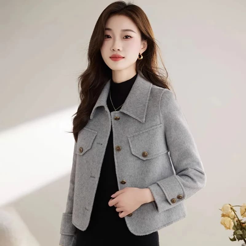 Fashionable Short Coat Jacket Women's 2024 New Popular European Style Small Size Style Spring Autumn Winter Outerwear