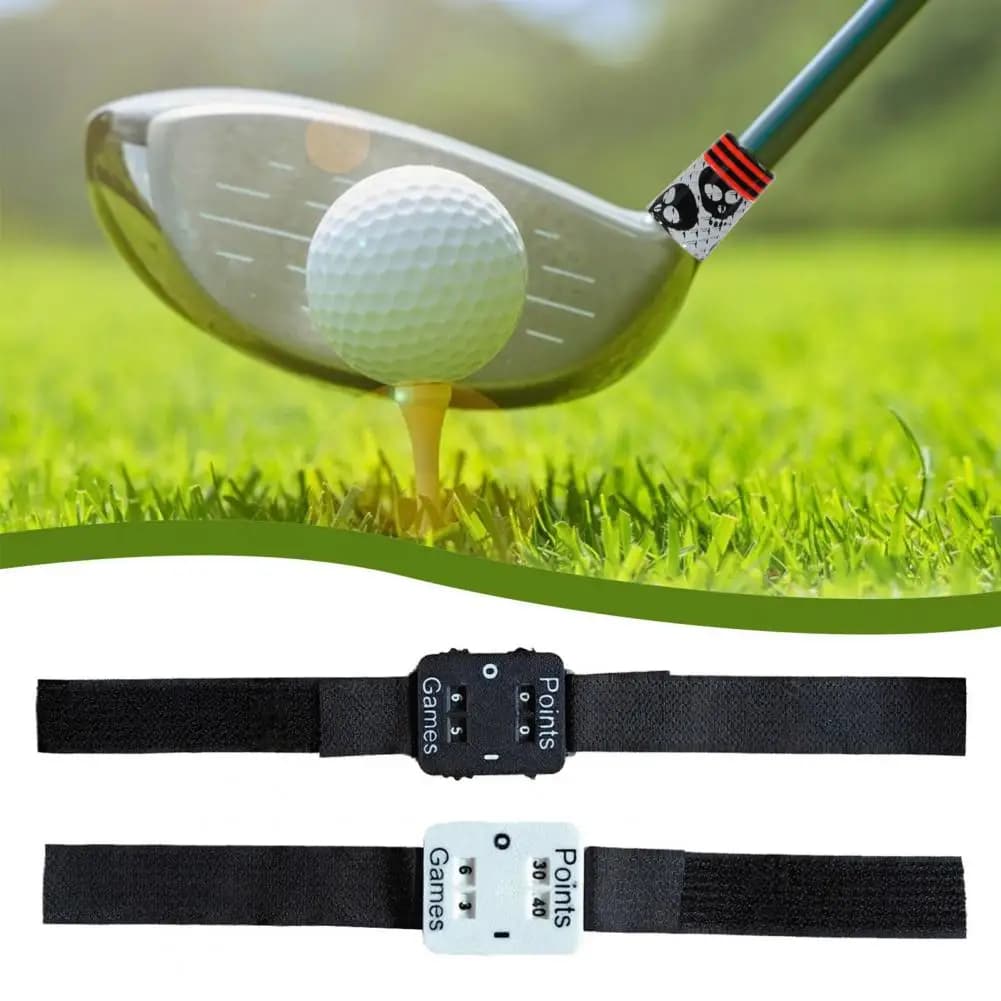 Golf Score Counter 1 or 2 Pcs Golf Wrist Score Counter Stroke Keeper Watch Lightweight Golf Accessory for Men Women Portable
