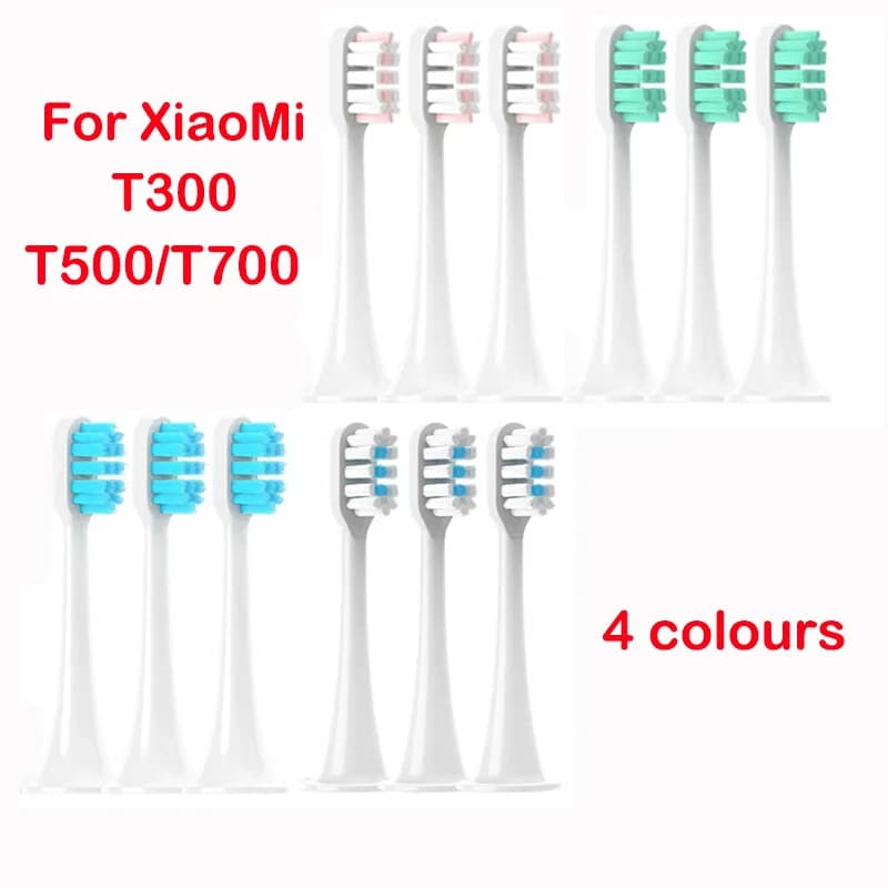 4/12 spare heads for XIAOMI MIJIA T300/T500/T700 Sonic Electric Tooth soft bristles nozzles vacuum