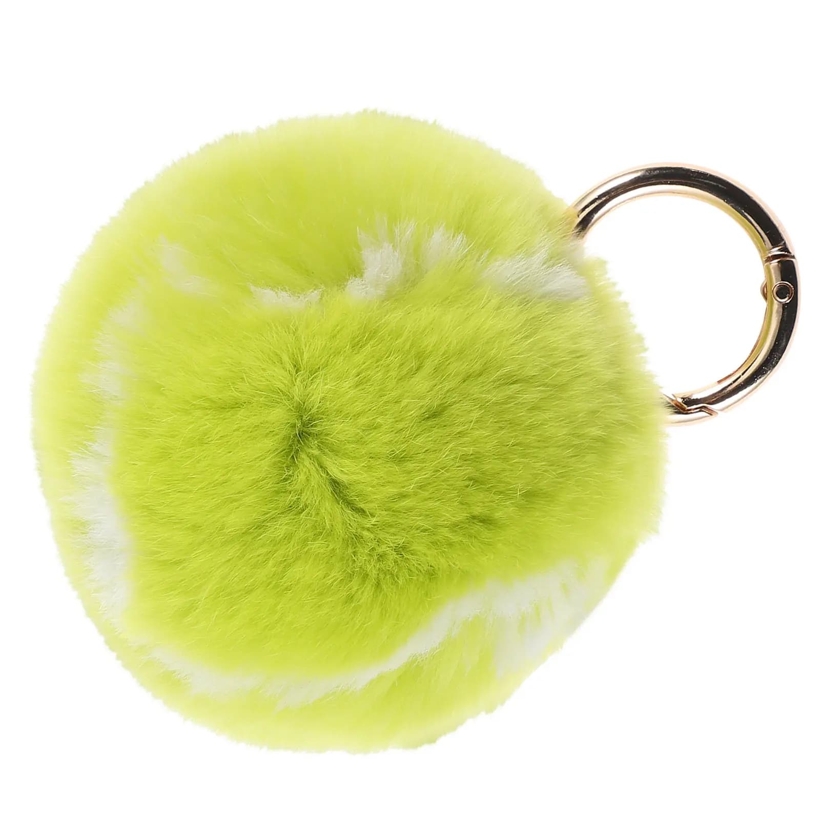 Portachiavi Mini Palla da Tennis, Morbido al Tatto, Ciondolo per Chiavi Auto, Simpatico Charm per Borsa Sportiva, Regalo per Feste per Donna e Uomo, Portachiavi a Forma di Palla