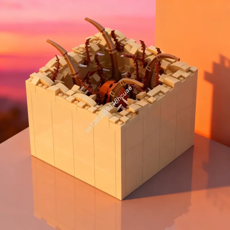 530pcs MOC Sarlacc Pit Star Battle Model Building Blocks Architecture DIY Creative Toys Idea Christmas Gifts Education Kids