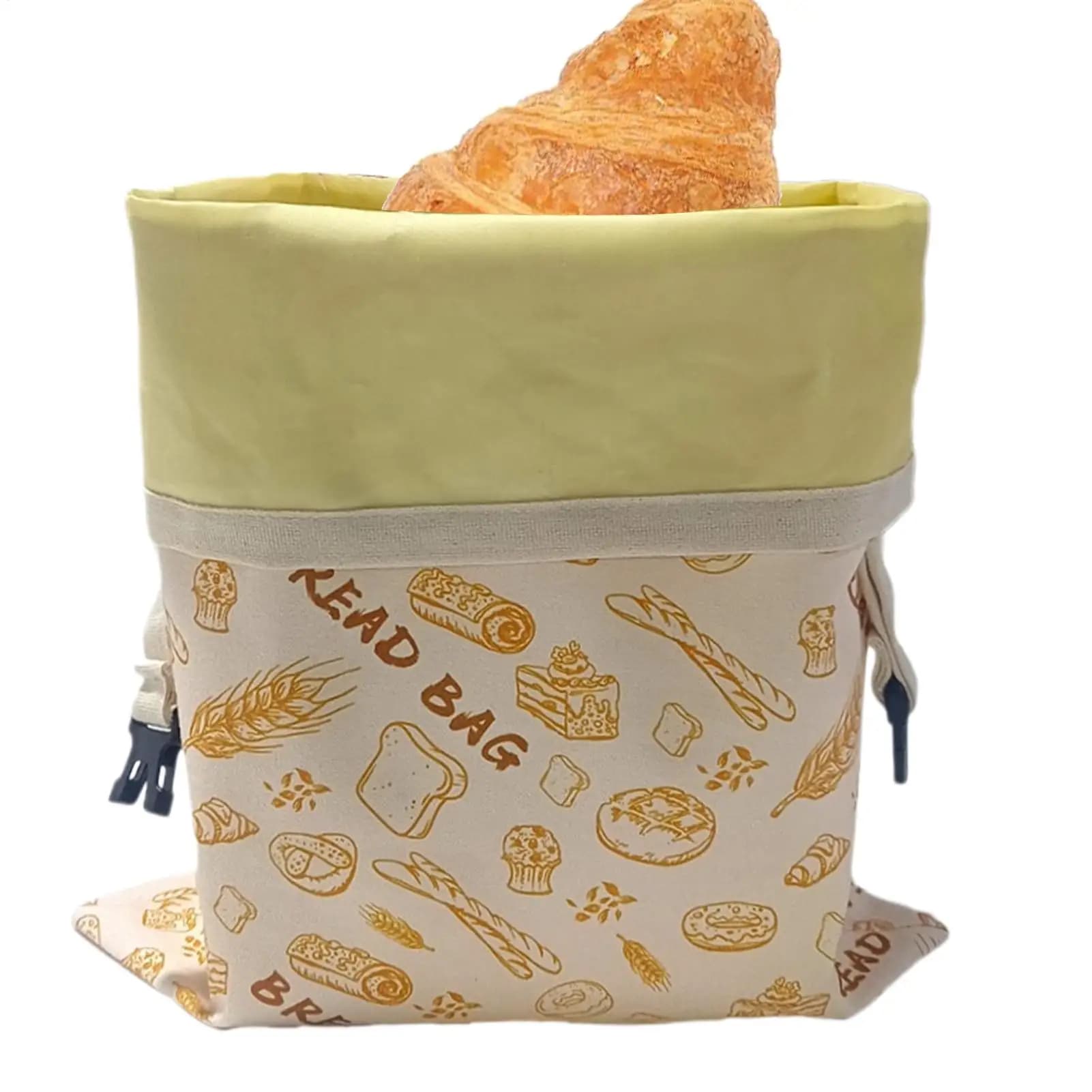 1Pcs Reusable Beeswax Food Wrap Bag Linen Cotton Bread Storage Bag Food Grade Eco Friendly Sandwich Pouch