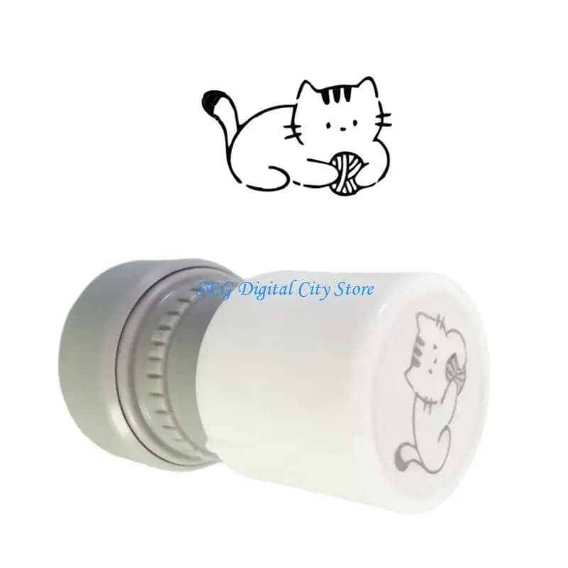 U75B Gattino a tema Stamper Kid Motivazionale Stamper Giocattolo educativo per creazione carte Scrapbooking Journal