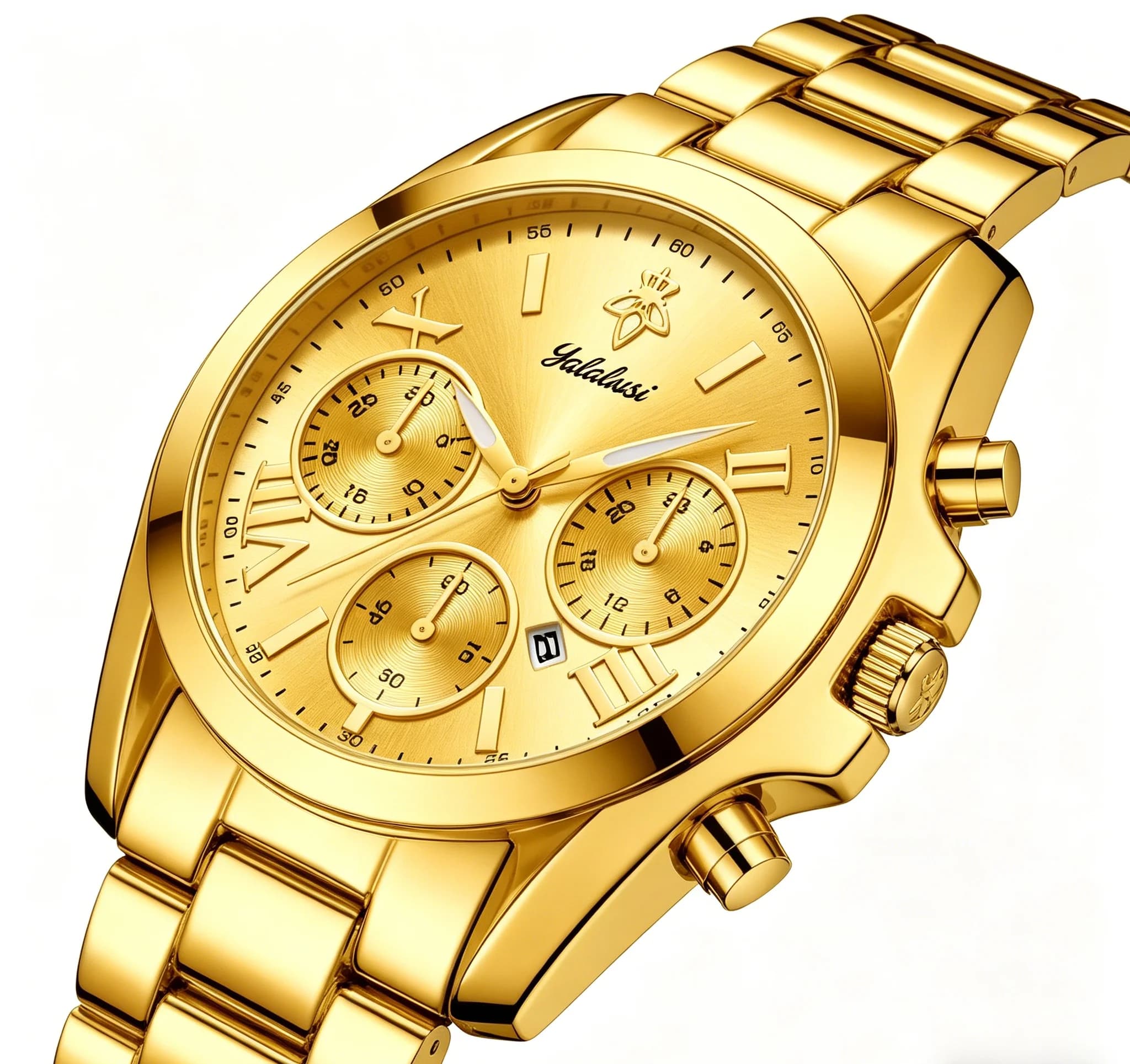 YaLaLuSi Orologio sportivo impermeabile alla moda per uomo e donna, orologio da polso da lavoro in oro di lusso, spedizione gratuita