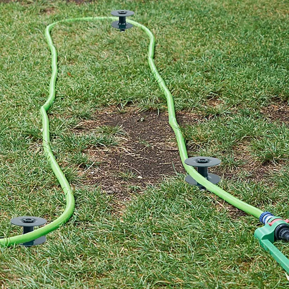 AA94 - Picchetto Guida per Tubo da Giardino, Robusti Pali in Metallo, Mantiene il Tubo da Giardino Fuori dai Aiuoli, Per la Protezione delle Piante