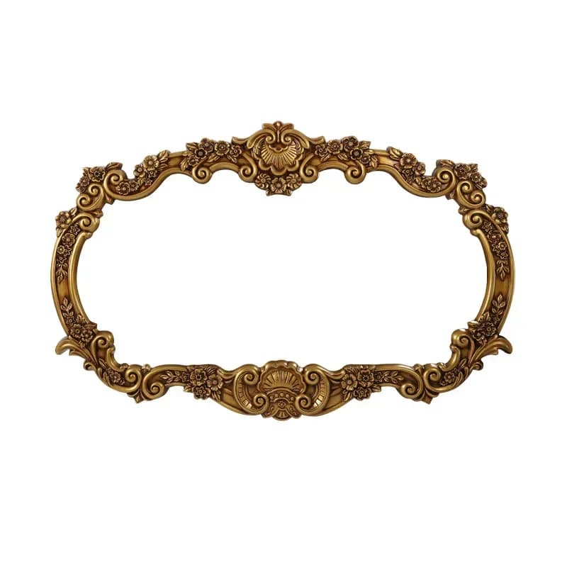 Specchio da bagno, specchio decorativo da parete per soggiorno, specchio di lusso con doppio lavabo per la toeletta