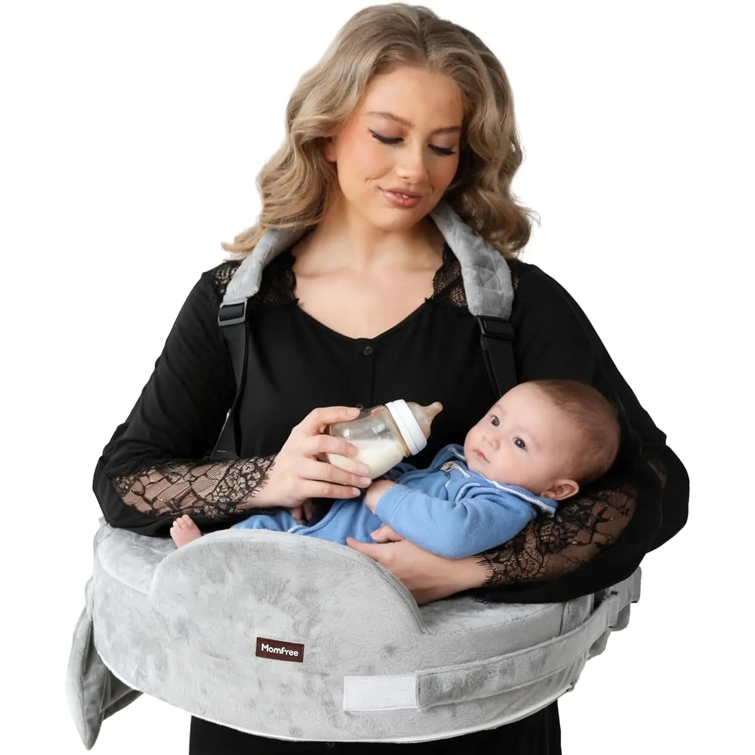 Elastic Memory Foam Nursing Pad for Foot/Sold Use, with Adjustable Belt and Back, Removable Lining with Pocket