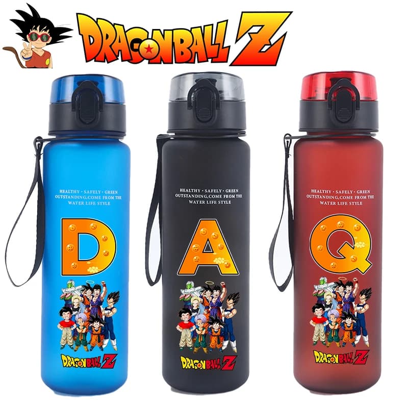 Borraccia Sportiva Dragon Ball da 650ml per Uomo, Bottiglia Motivazionale Antigoccia Portatile Riutilizzabile per Viaggi, Palestra, Regalo