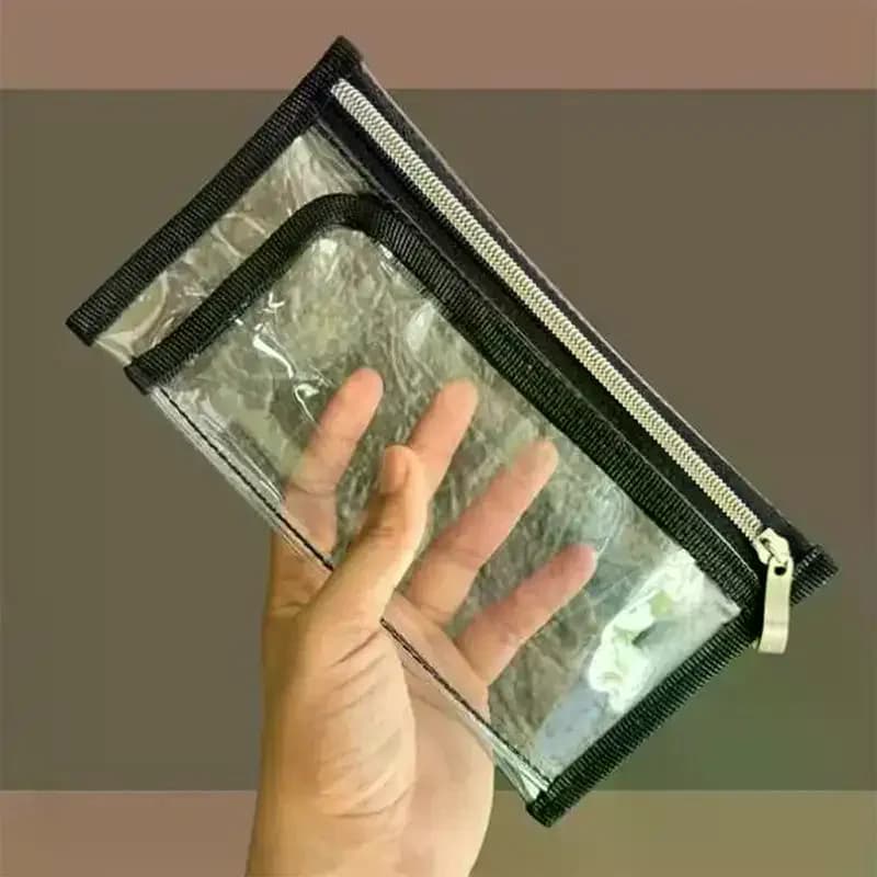 Clear Passport Protector Durable Thick PVC Cover for Boarding Pass Travel Documents Study Abroad Use