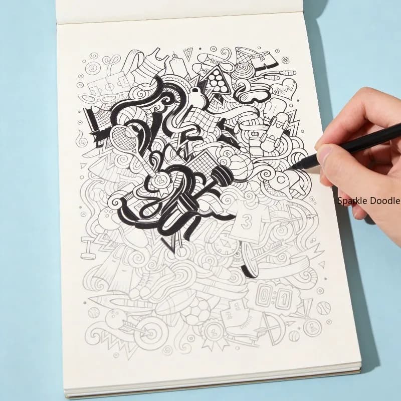 A Book for Adults To Calm Down, Relieve Anxiety, Control Pen, Sketch, Multi Theme Zen Wrap Painting Copy and Coloring, 24 Pages