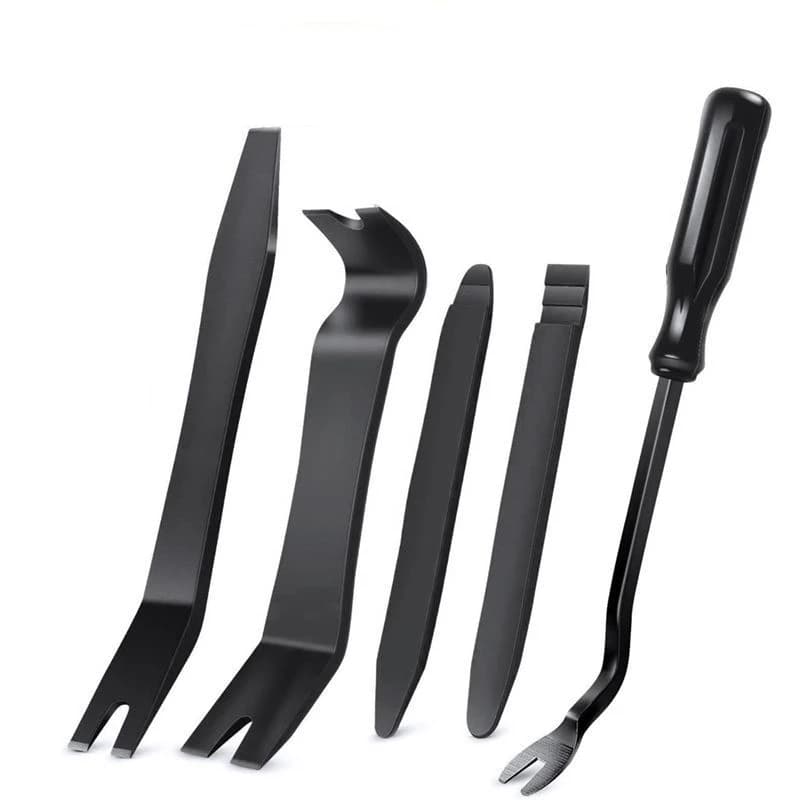 5 pcs automatic coating removal tool kit, anti-scratch plastic lever tool kit - Indoor door panel clip removal set for vehicle