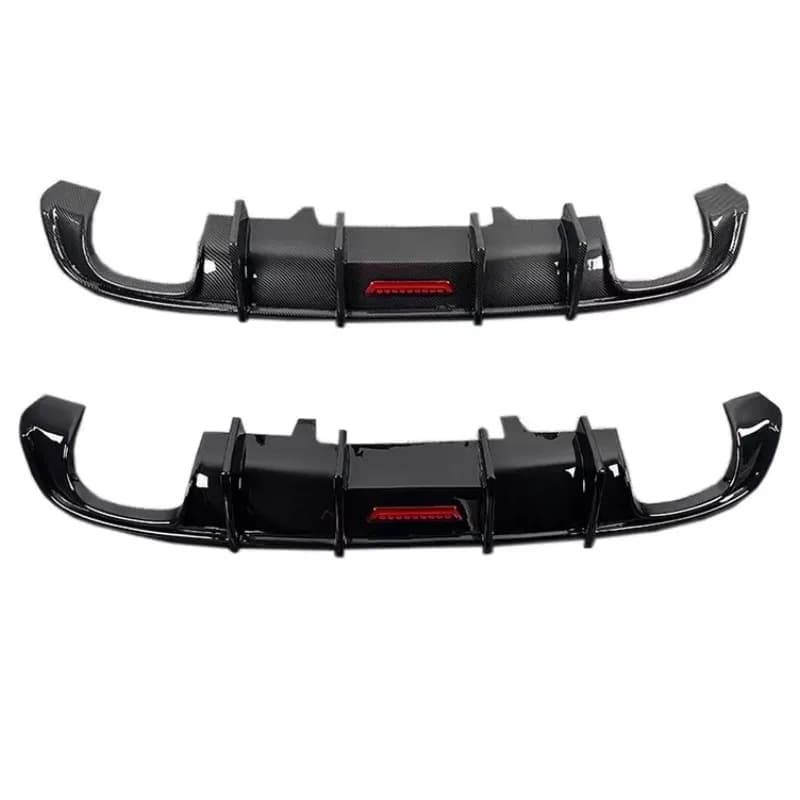 Diffusore Posteriore in Fibra di Carbonio per Auto, Splitter Paraurti Posteriore per Audi A3 A4 A5 A6 A7 R8 S3 S4 S5 S6 S7, 2007-2024