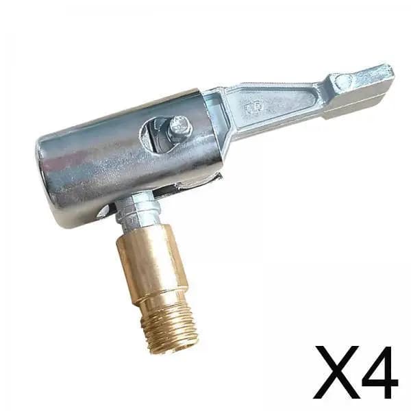 4x Adattatori per Tubo Gonfiaggio Pneumatici Auto, Clip Adattatore Portatile, Strumento di Riparazione, Connettore per Pompa d'Aria, Accessori per Auto, Camion, Bicicletta